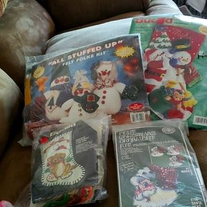 Felt Christmas kits four different styles